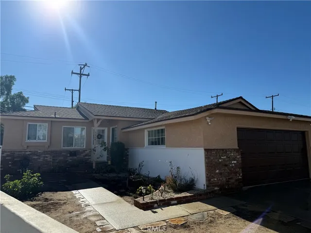 a front view of a house