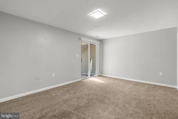 an empty room with an entryway