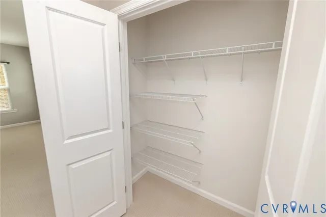 a view of walk in closet