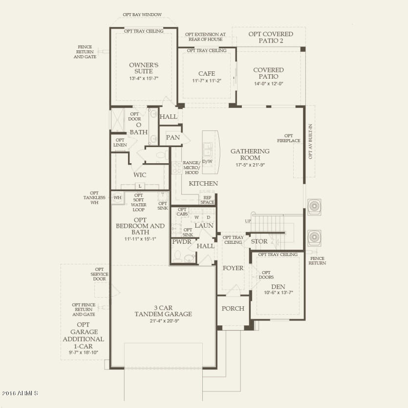 17848 West Red Bird Road Surprise, AZ 85387 - Photo 25 of 26 FLOOR PLAN 1ST FLOOR