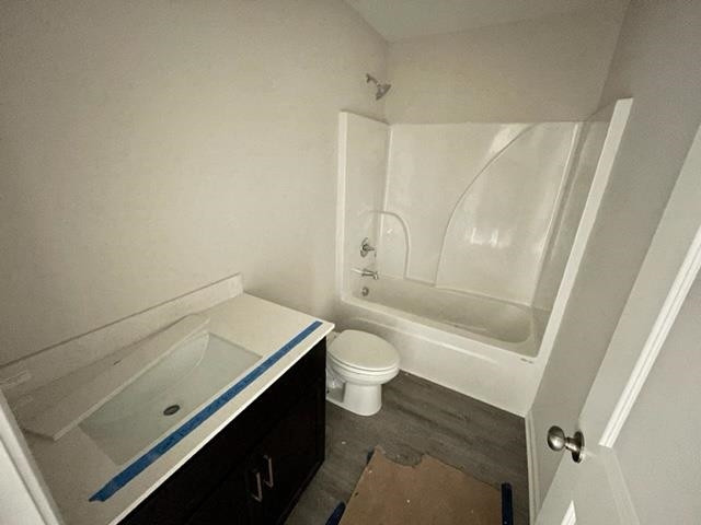 296 Great Pine Trail Middlesex, NC 27557 - Photo 8 of 16 a bathroom with a sink a toilet and shower