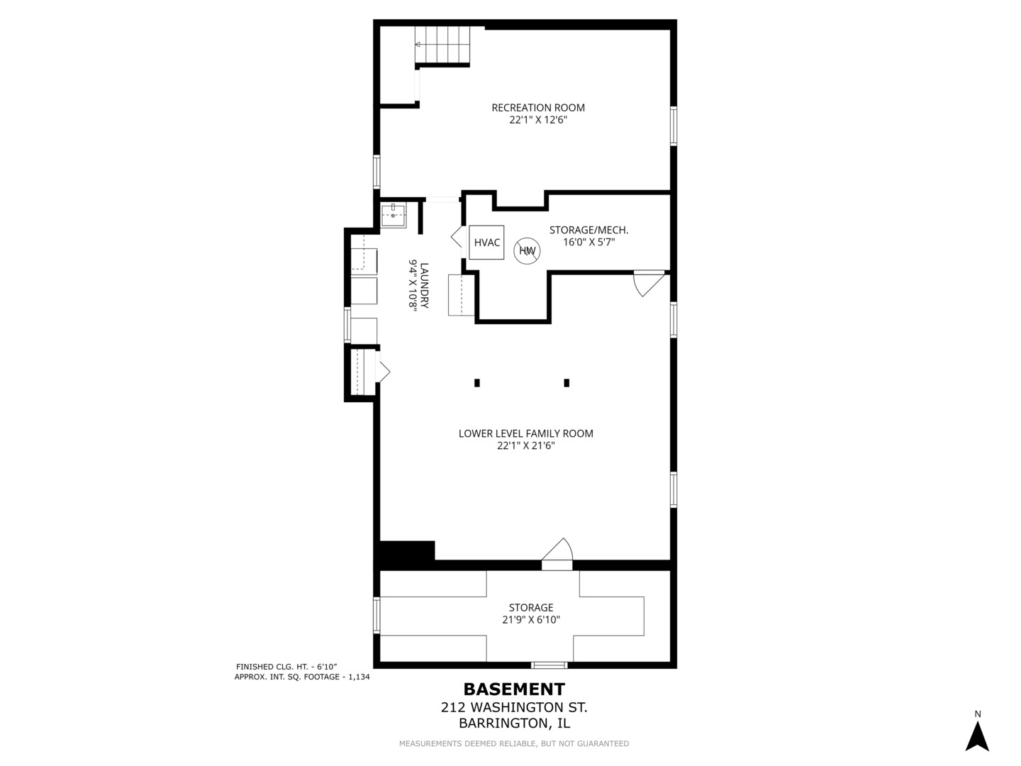 212 Washington Street Barrington, IL 60010 - Photo 53 of 55 a picture of a floor plan