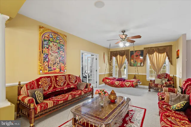 a room with gym equipment