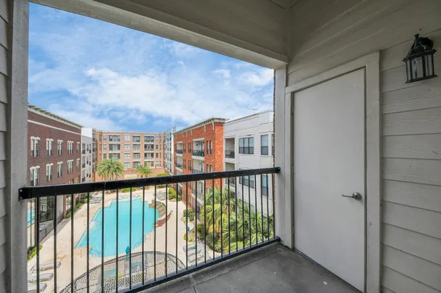 a view of a large window with an outdoor space