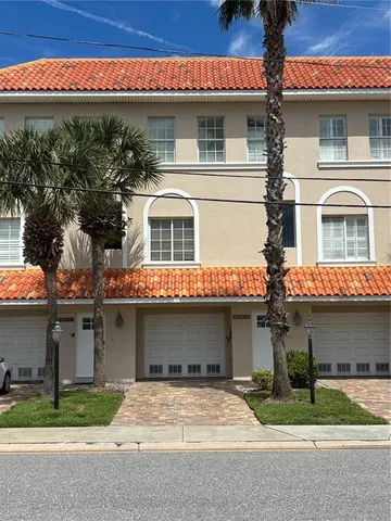 a view of a building with a street