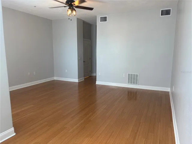 wooden floor in an empty room