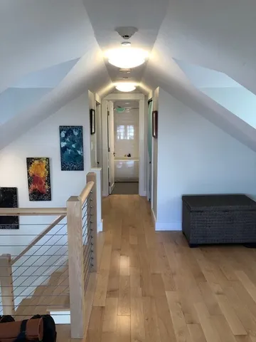 a room with gym equipment