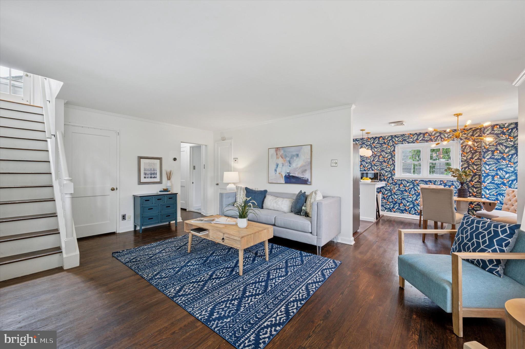 12 Rodney Road Bryn Mawr, PA 19010 - Photo 3 of 25 a living room with furniture and wooden floor