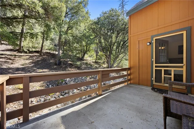 a outdoor view with a sitting space