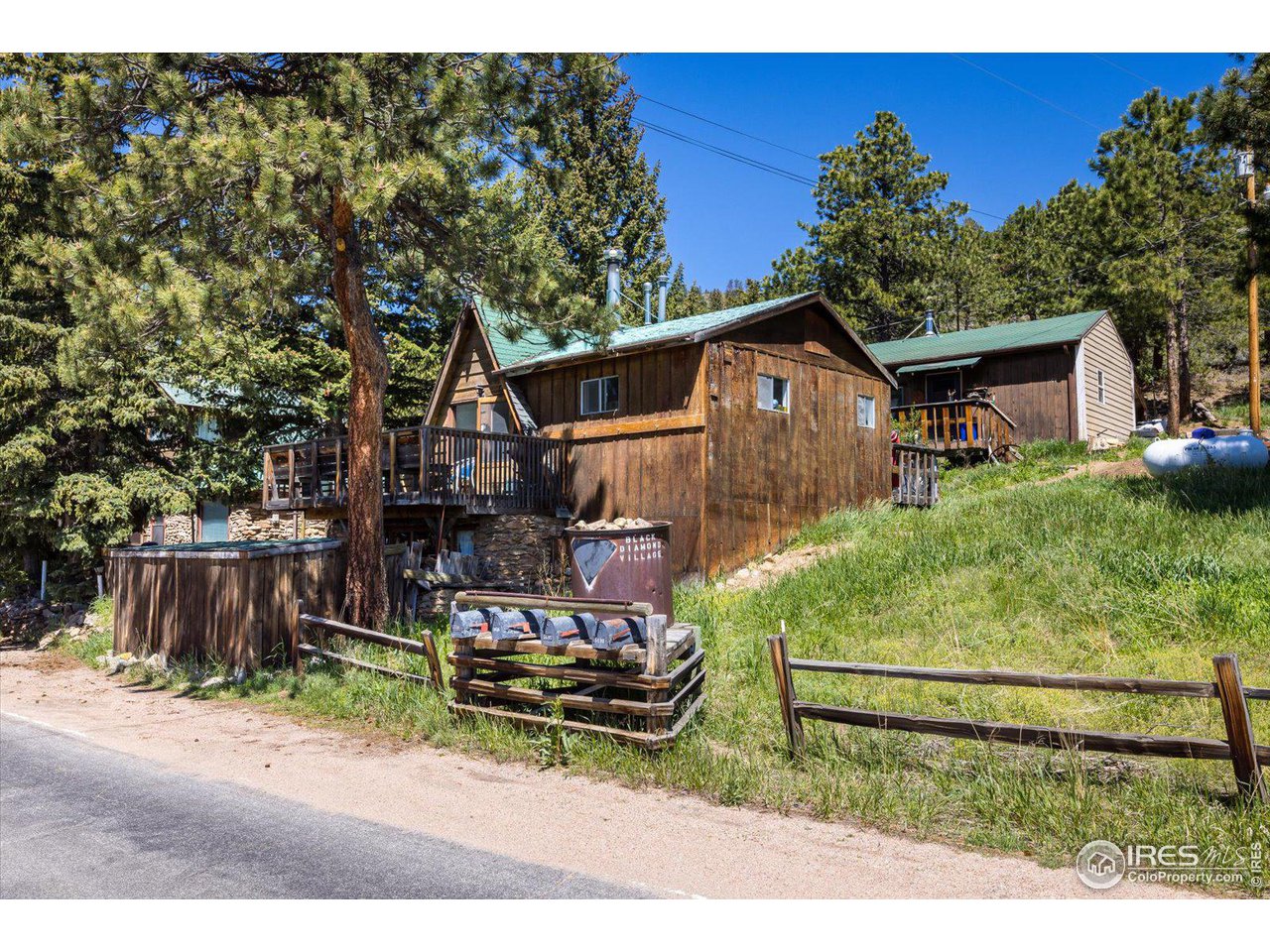 5690 Sugarloaf Road Boulder, CO 80302 - Photo 20 of 27 a view of backyard with wooden fence and large trees