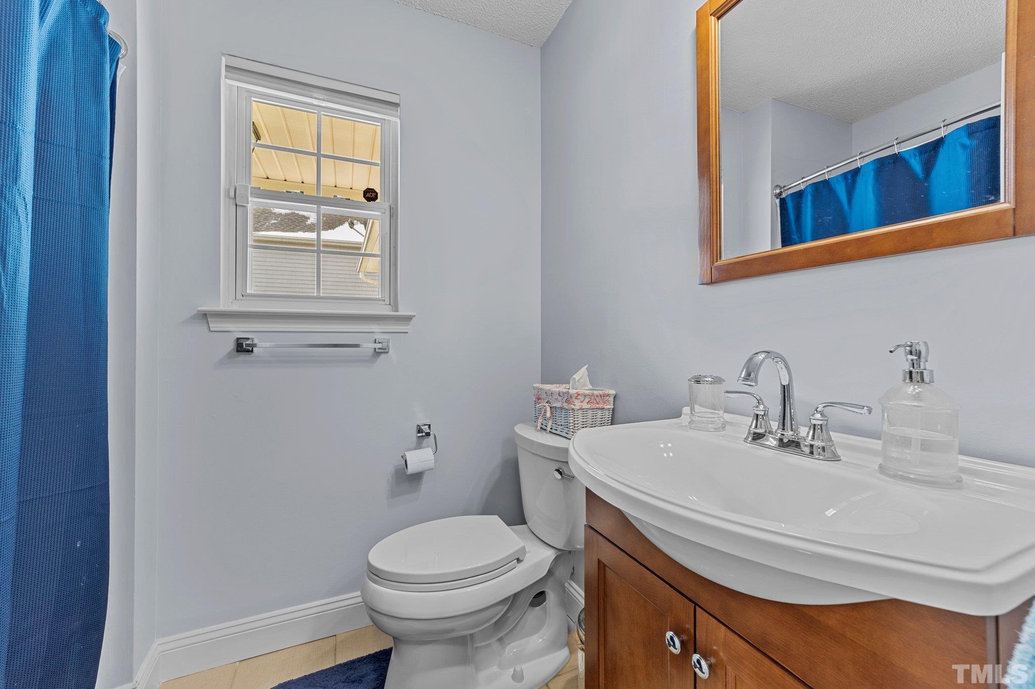 5022 Silhouette Drive Durham, NC 27713 - Photo 16 of 26 a bathroom with a sink and a toilet