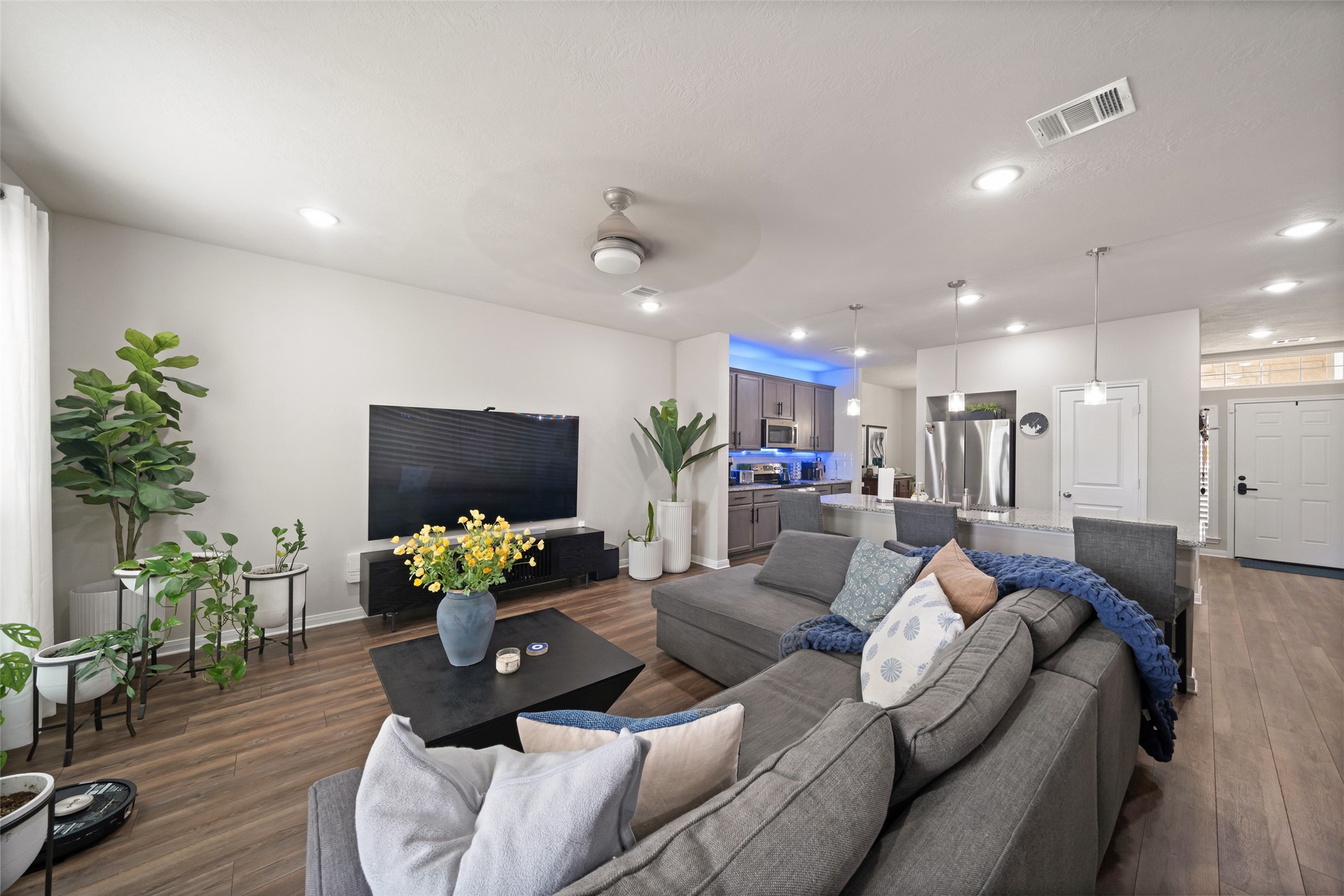 1300 Kingsgate Drive Bryan, TX 77807 - Photo 11 of 30 Large sectional and still enough room in this spacious living room