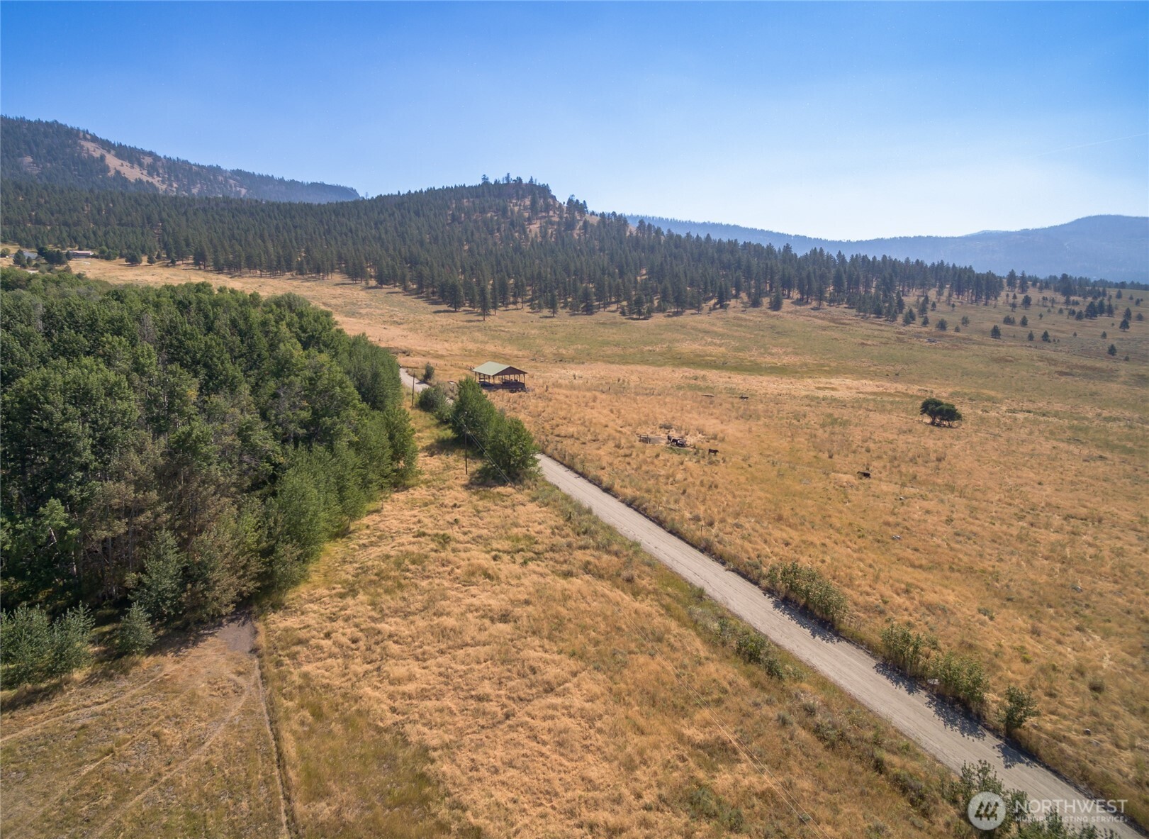 111 Fritz Road Riverside, WA 98849 - Photo 6 of 11 a view of a lake with mountains in the background