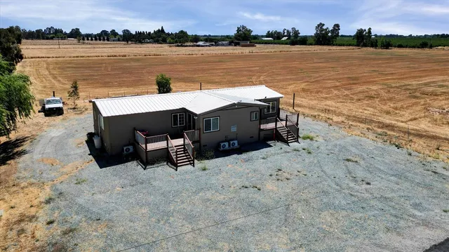 a view of a swimming pool with an outdoor space