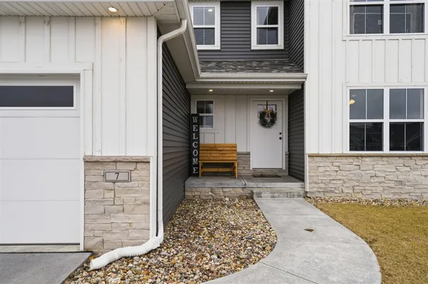 a view of front door of house