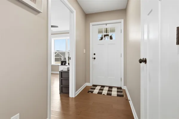 a bathroom with a window