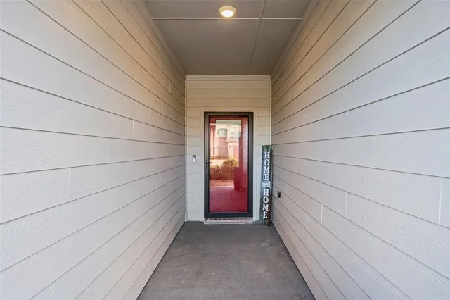 a view of front door