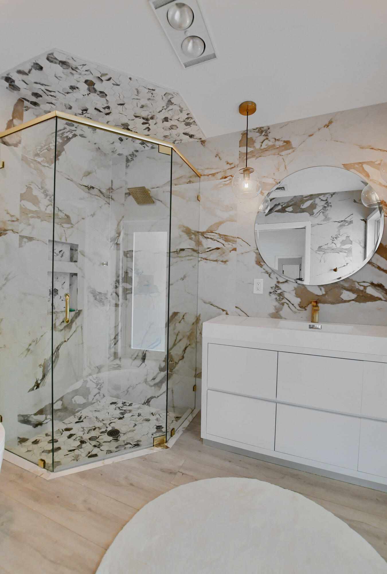 891 Hickory Terrace Boca Raton, FL 33486 - Photo 28 of 56 a bathroom with a sink and a shower