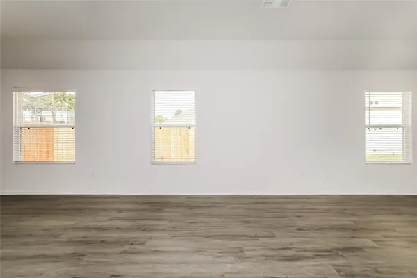 a view of an ocean & beach