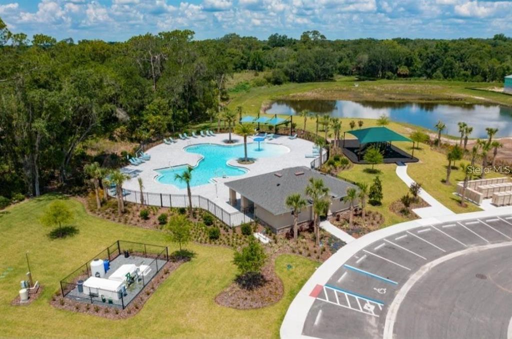 3140 Goose Road Davenport, FL 33837 - Photo 38 of 40 an aerial view of a house with a lake view