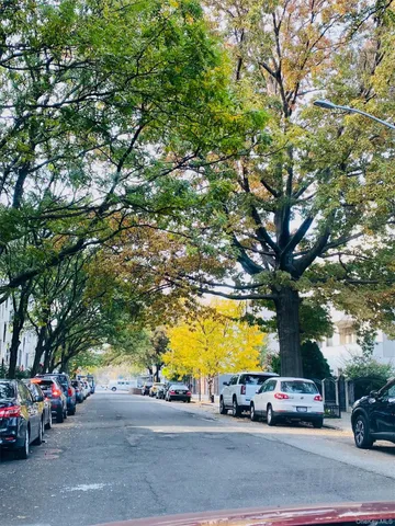 a car parked on the side of a street