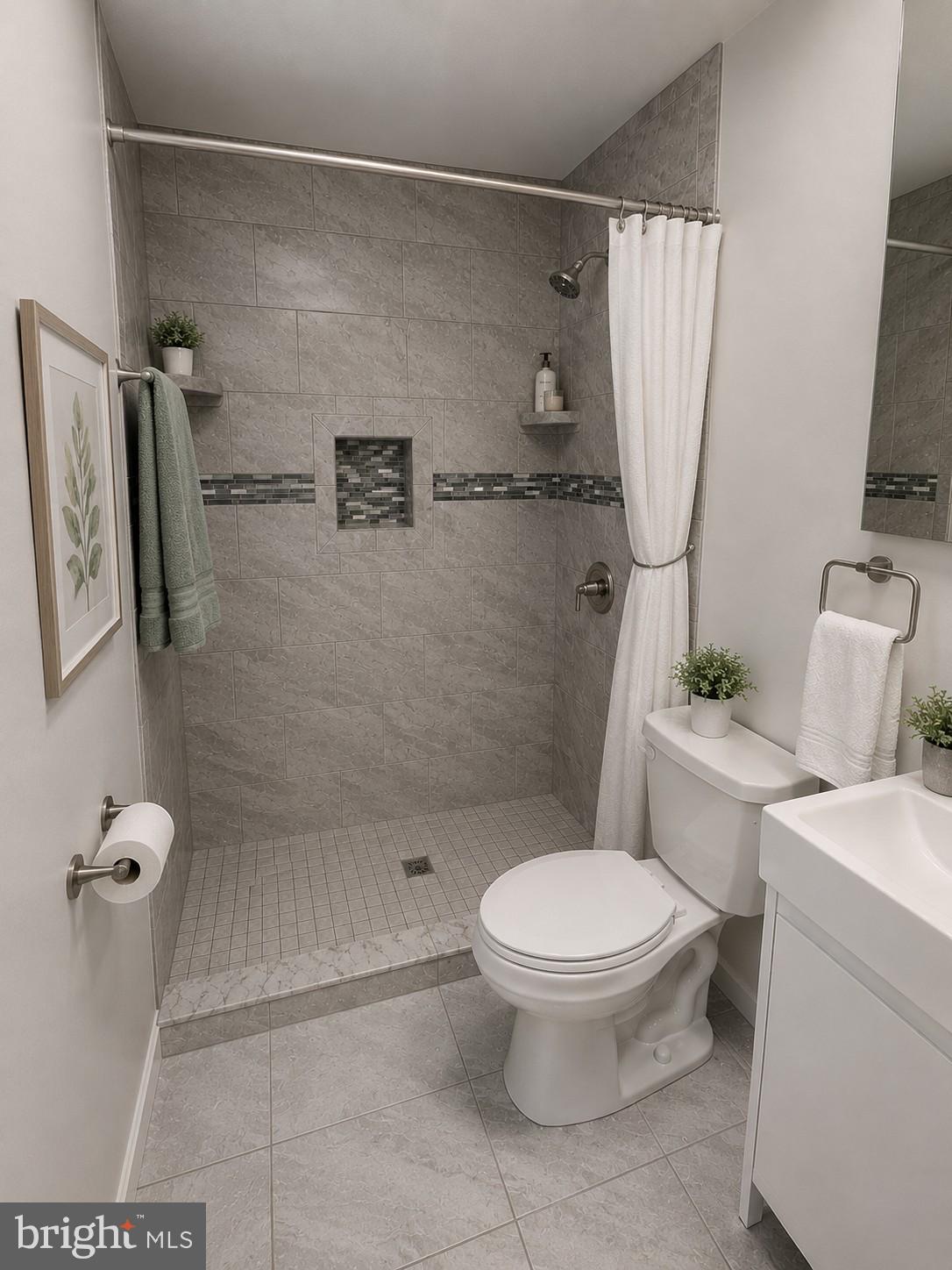 12658 Scaggsville Road Highland, MD 20777 - Photo 7 of 13 a bathroom with a toilet and a shower