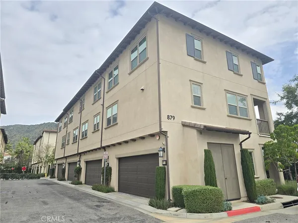 a front view of a building