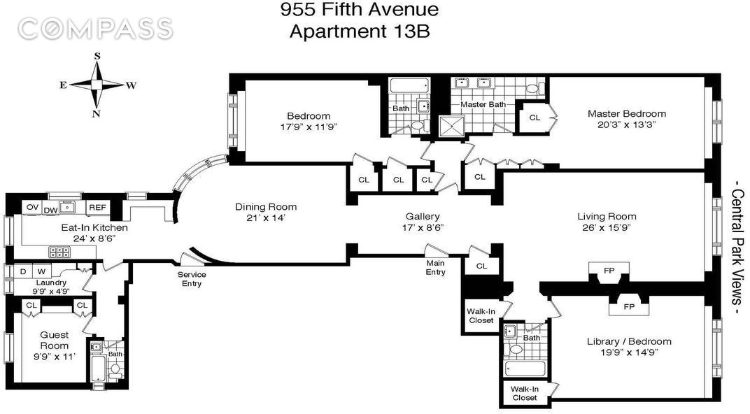 955 Fifth Avenue 13-B Upper East Side New York NY 10075