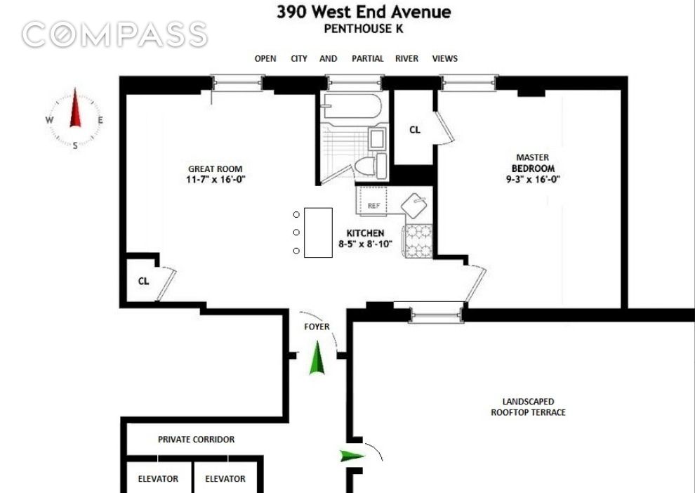 390 West End Avenue PH-K Upper West Side New York NY 10024