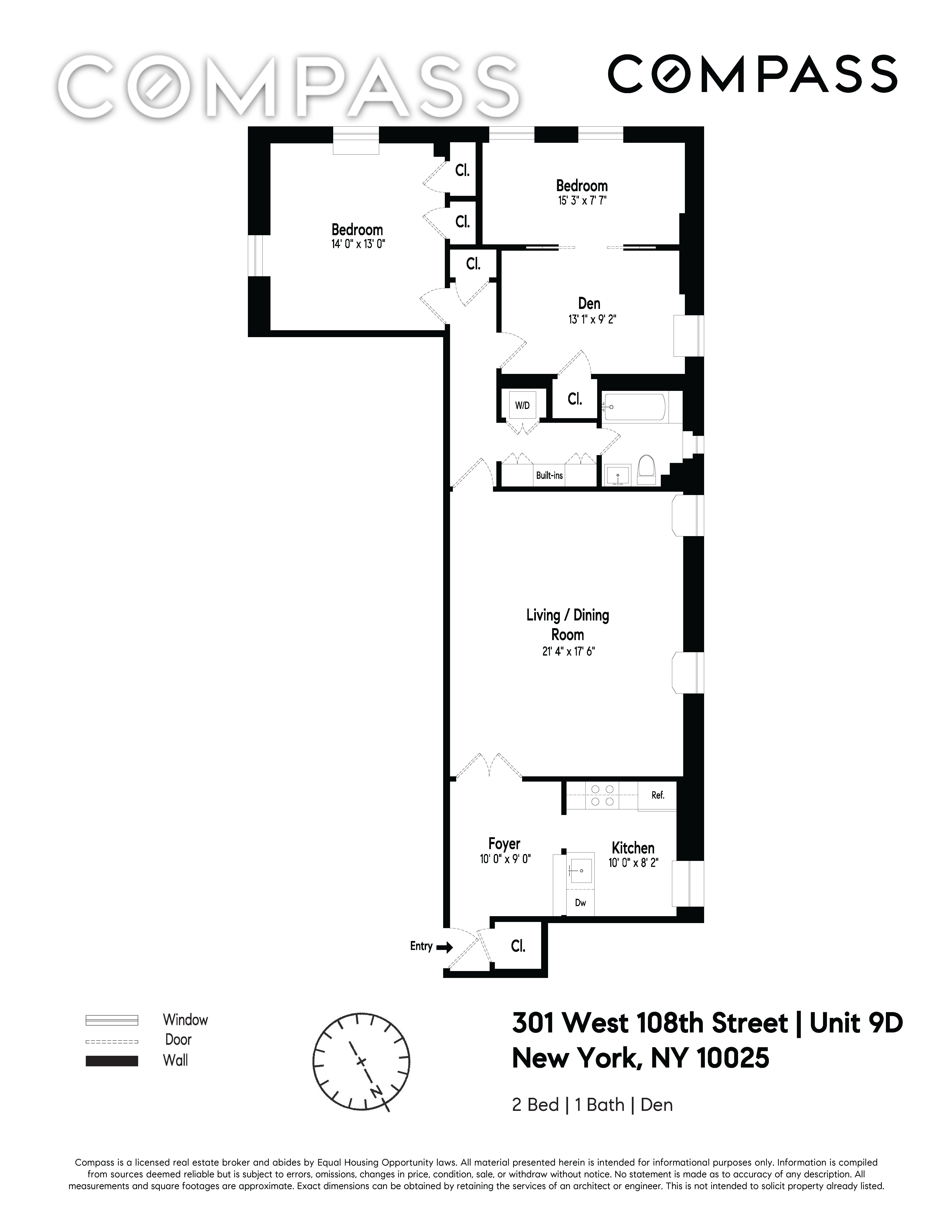 301 West 108th Street 9-D Upper West Side New York NY 10025