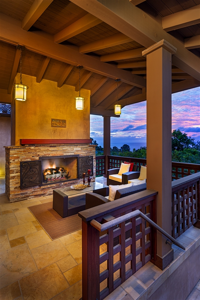 610 Kalamath Drive Del Mar, CA 92014 - Photo 5 of 19 Outdoor living room w/ Stunning OCEAN VIEWS! Private Jacuzzi, outdoor fireplace, and lovely sunsets too!