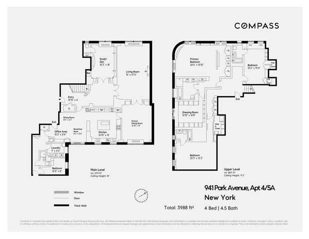 $9,600,000 | 941 Park Avenue, Unit 4/5A | Upper East Side