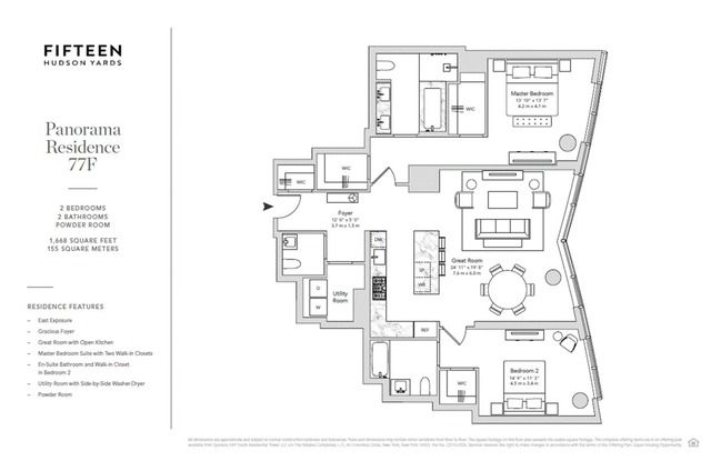 $14,300 | 15 Hudson Yards, Unit ST 77F | Hudson Yards