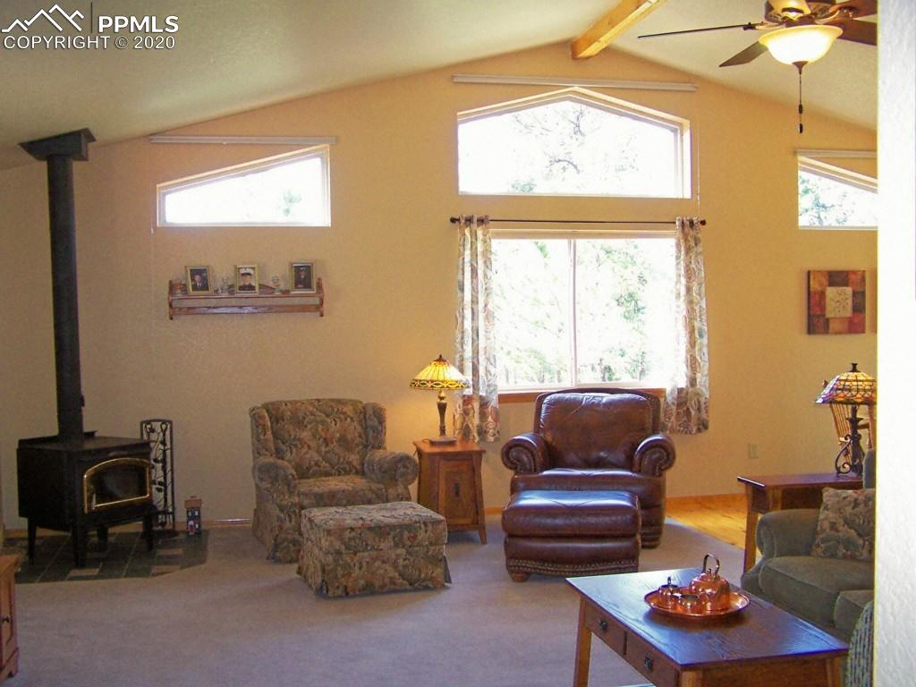 2602 Southpark Road Florissant, CO 80816 - Photo 25 of 25 Great Room Floorplan & Wood Stove are features everyone will Love!