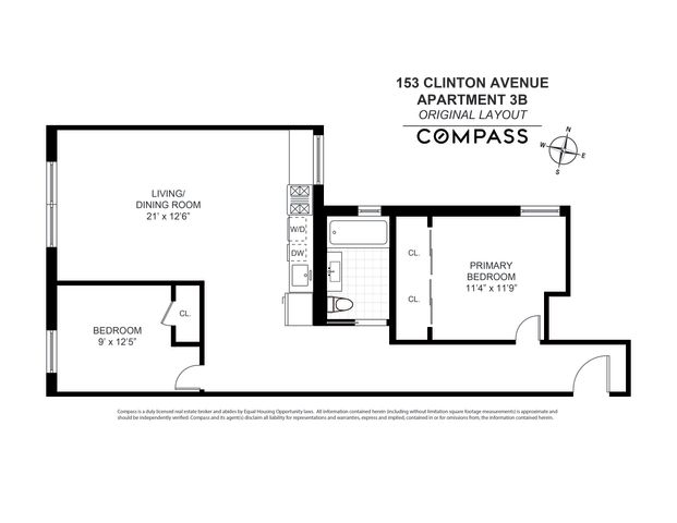 $839,000 | 153 Clinton Avenue, Unit 3B | Clinton Hill
