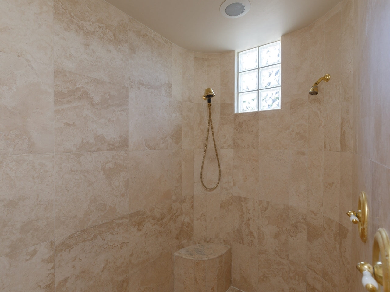 2131 Oceanview Road Oceanside, CA 92056 - Photo 20 of 25 Master Suite Walk In Shower with Travertine Tile.