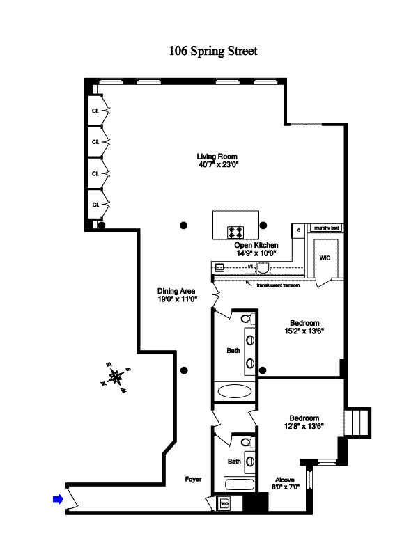 106 Spring Street, Unit 5S Manhattan, NY 10012 - Photo 6 of 6 Gallery Image 6