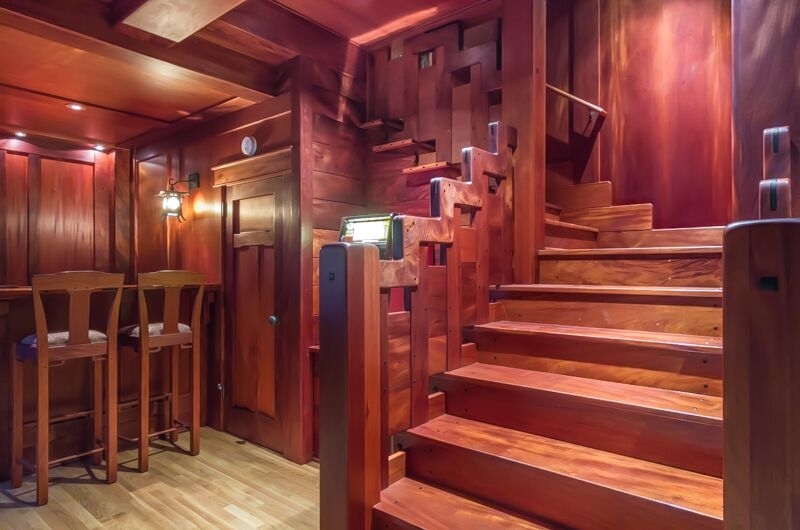 1492 Crest Road Del Mar, CA 92014 - Photo 13 of 19 Bonus room with Honduran Mahogany throughout. Custom Bar great for entertaining guests!