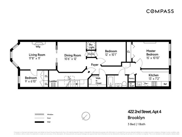 $1,195,000 | 422 2nd Street, Unit 4 | Park Slope