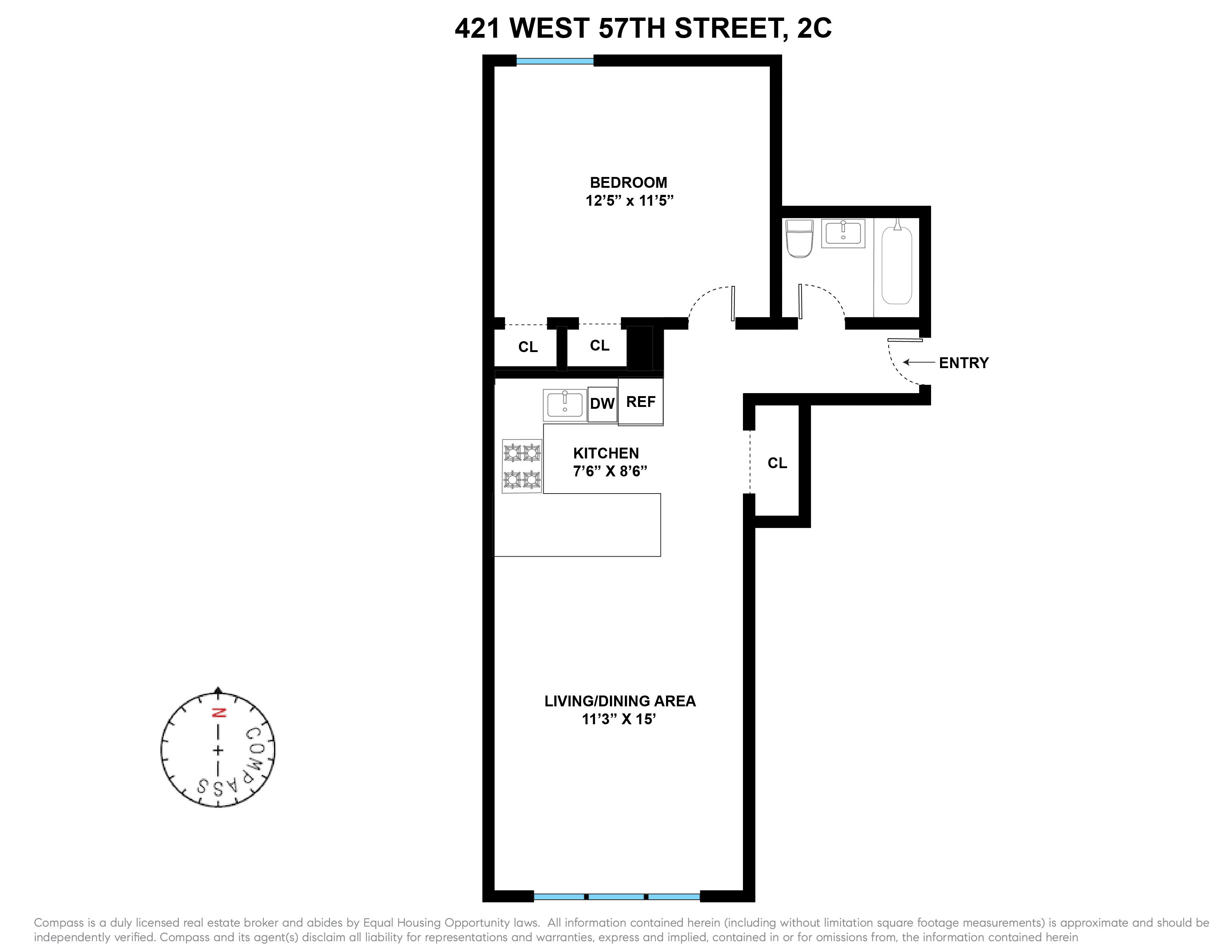 421 West 57th Street, Unit 2C Manhattan, NY 10019 - Photo 6 of 6
