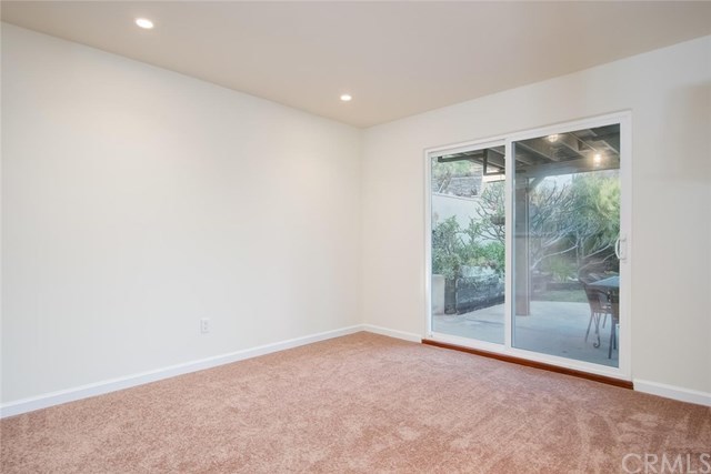 34096 El Contento Dana Point, CA 92629 - Photo 20 of 43 Newly carpeted master bedroom with recessed lighting w/ dimmer switch and teak threshold on sliding door.