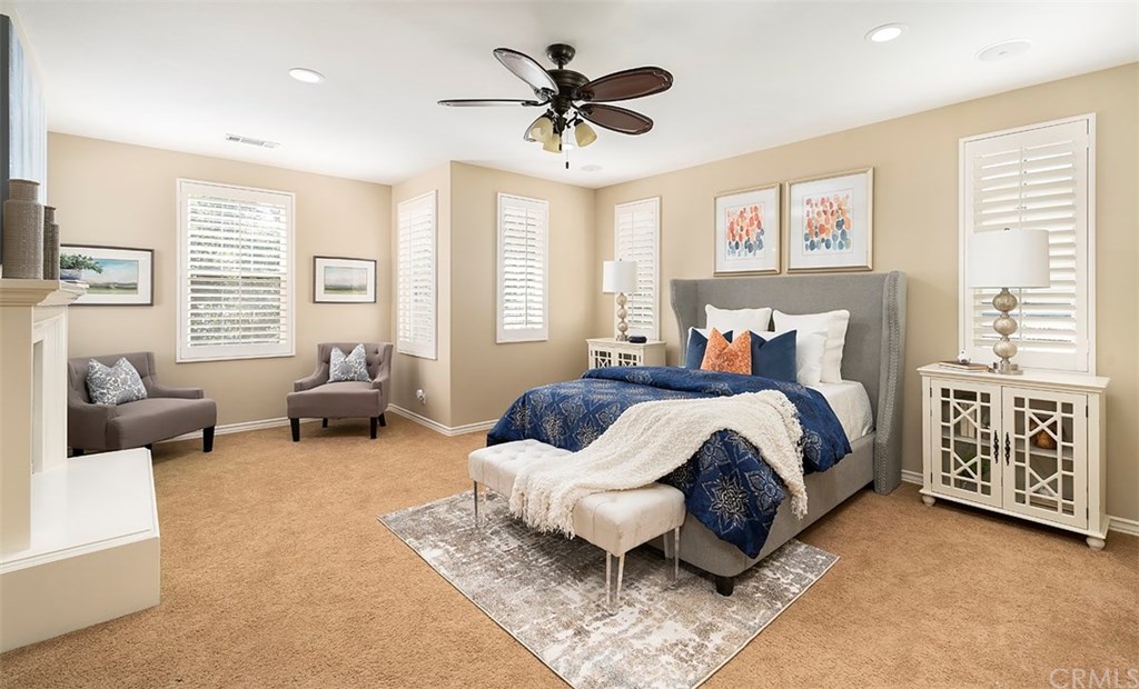 20 Winfield Drive Ladera Ranch, CA 92694 - Photo 21 of 47 Expansive Master Suite with Plantation Shutters and sitting area ~
