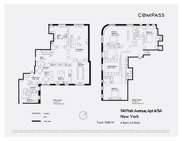 $9,600,000 | 941 Park Avenue, Unit 4/5A | Upper East Side
