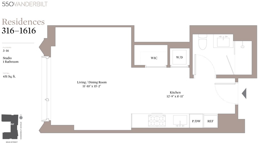 550 Vanderbilt Avenue, Unit 1616 Brooklyn, NY 11238 - Photo 14 of 14