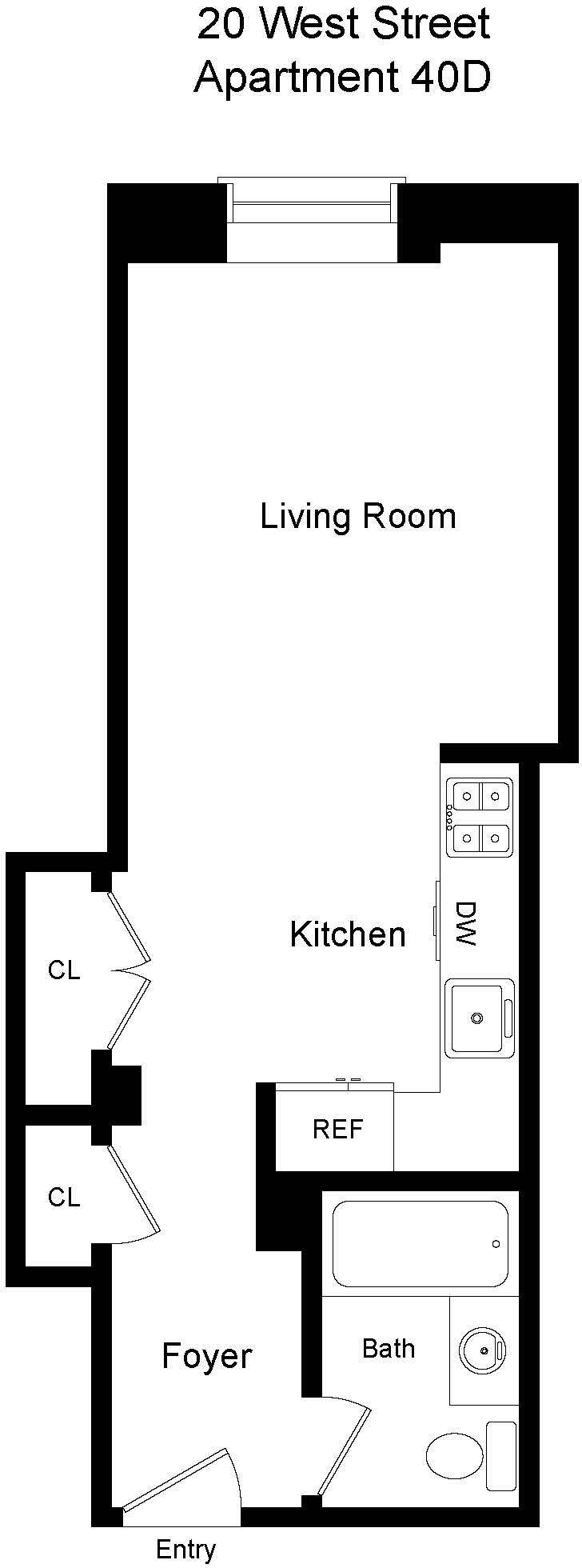 20 West Street, Unit 40D Manhattan, NY 10004 - Photo 4 of 4