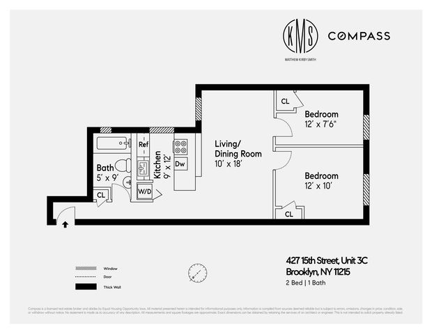 $695,000 | 427 15th Street, Unit 3C | Park Slope
