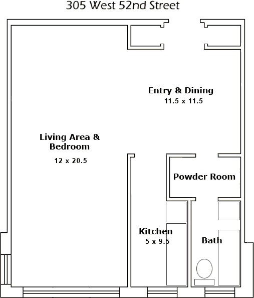 305 West 52nd Street, Unit 2A Manhattan, NY 10019 - Photo 5 of 5