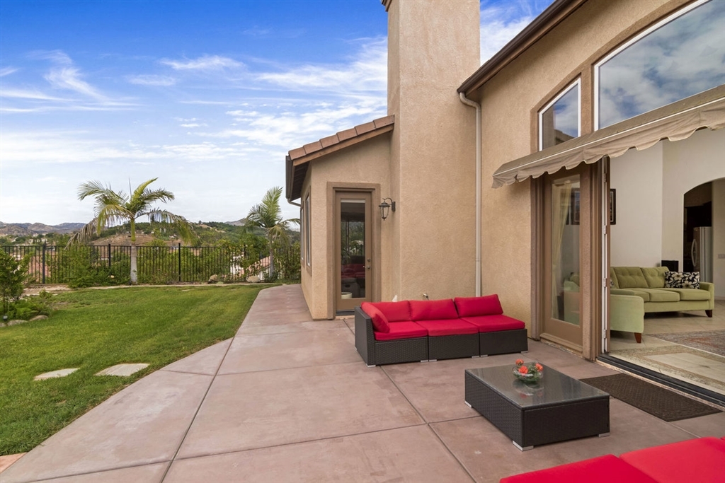 908 Bellagio Road Escondido, CA 92027 - Photo 21 of 25 Double Doors Open to this BEAUTIFUL BACKYARD- Best Way to Enjoy San Diego LIVING!