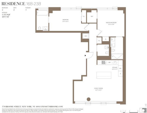 $2,775,000 | 570 Broome Street, Unit 20B | Hudson Square