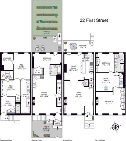 $2,855,000 | 32 1st Street | Carroll Gardens